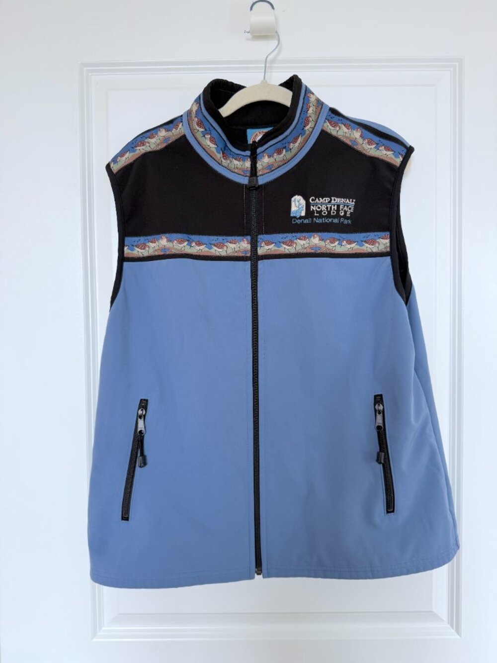 Vintage Camp Denali Alaska National Park Vest Sandpiper Design - Unisex Size XL